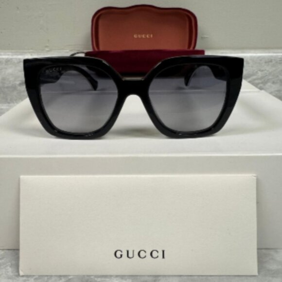 GUCCI | NEW | 1300S | 1300S - 004 | BLACK - WHITE | GRADIENT GREY - Picture 1 of 8